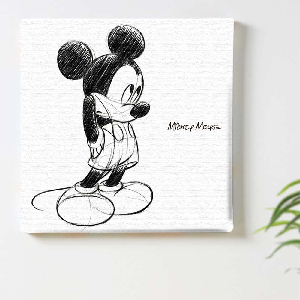 ミッキーのアートパネル Disney アート Mサイズ 30×30cm dsn-0007