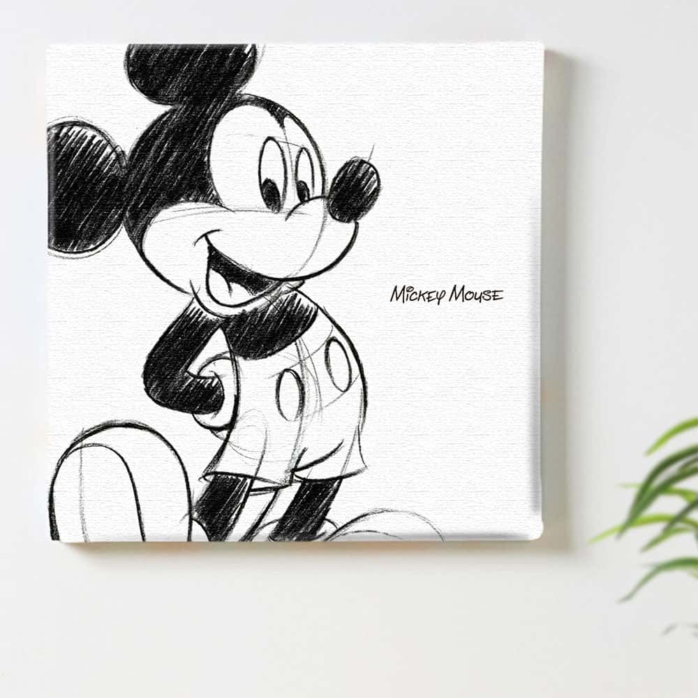 ミッキーのアートパネル Disney アート Mサイズ 30×30cm dsn-0008
