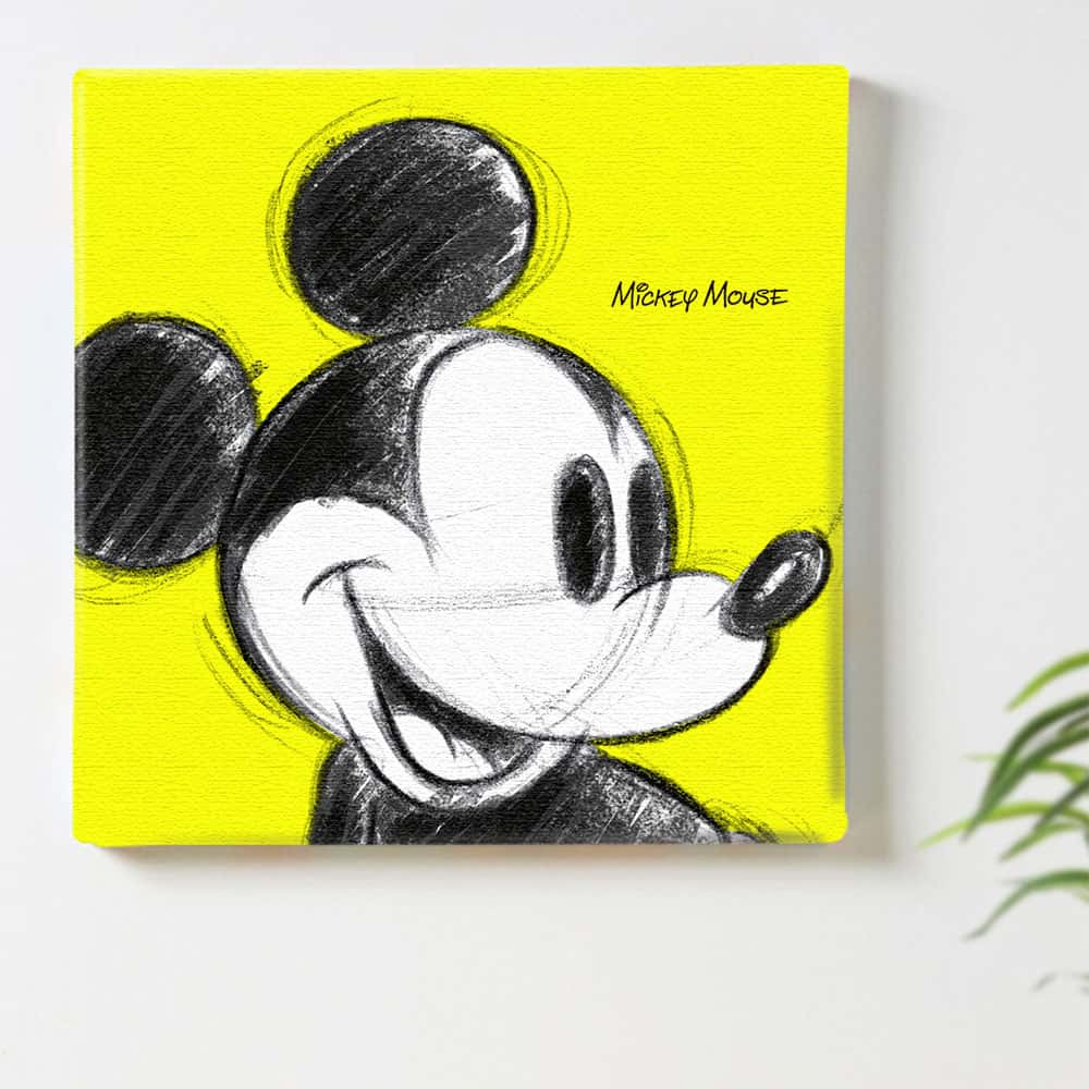 ミッキーのアートパネル Disney アート Mサイズ 30×30cm dsn-0012