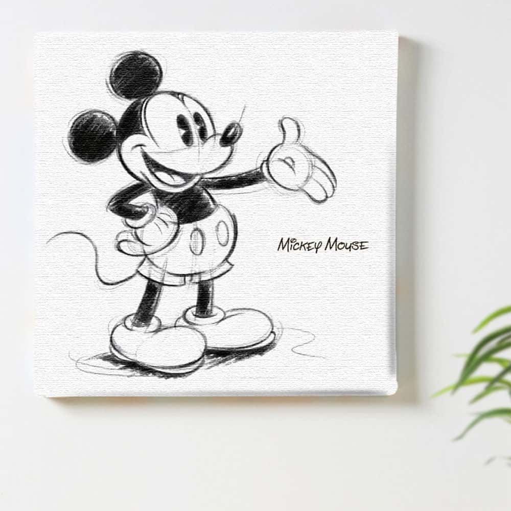 ミッキーのアートパネル Disney アート Mサイズ 30×30cm dsn-0146