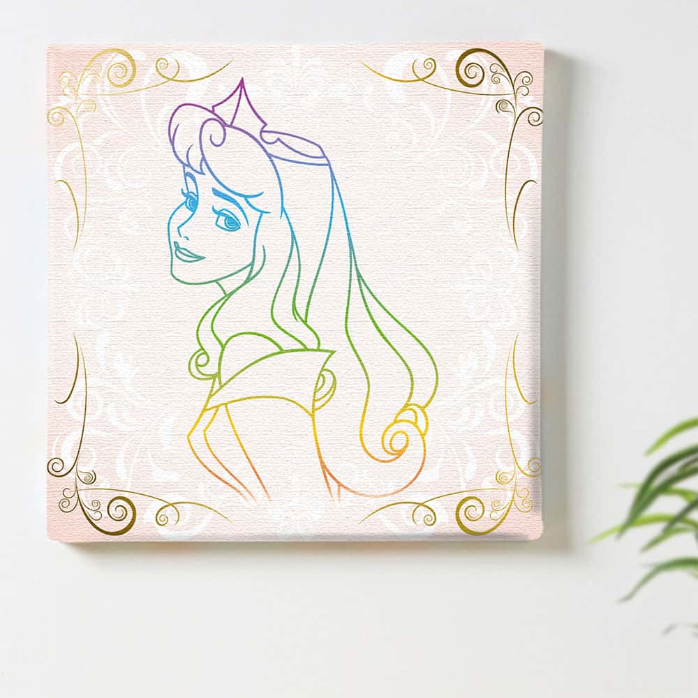 オーロラ姫のアートパネル Mサイズ 30×30cm dsn-0269 – Art Panel Shop