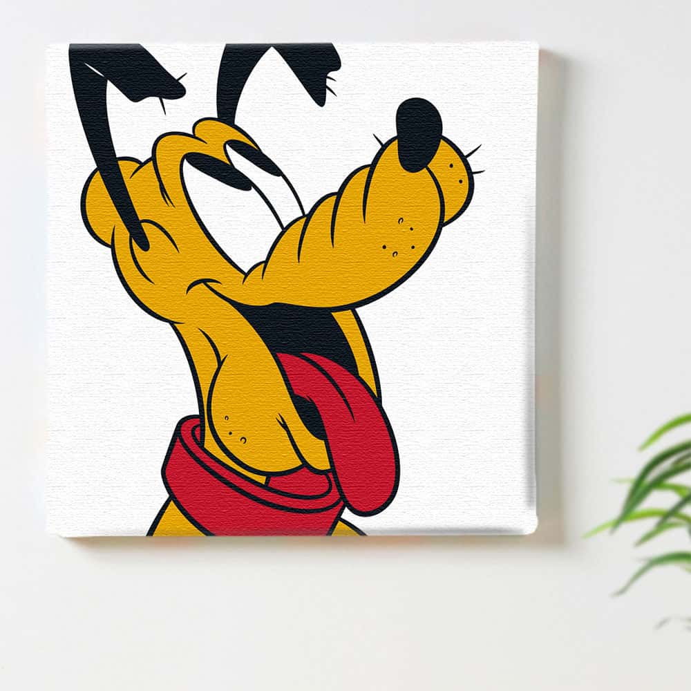 新品★プルート Pluto 愛犬 油絵風 額縁 絵画 木製 シック★ディズニー 新品☆プルート Pluto 愛犬 油絵風 額縁 絵画 木製 シック