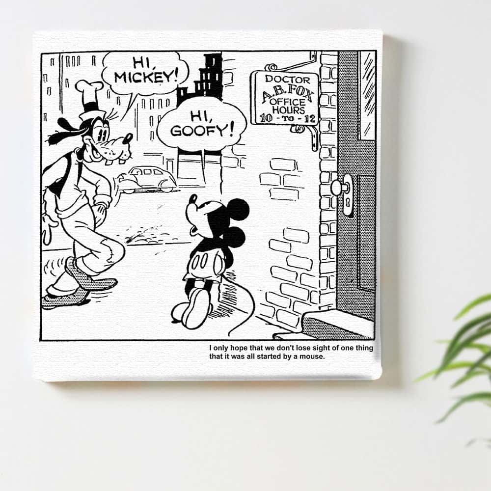 グーフィーのアートパネル Disney アート Mサイズ 30×30cm dsn