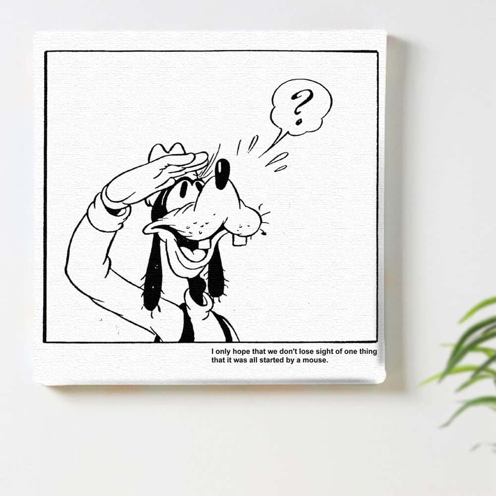 グーフィーのアートパネル Disney アート Mサイズ 30×30cm dsn