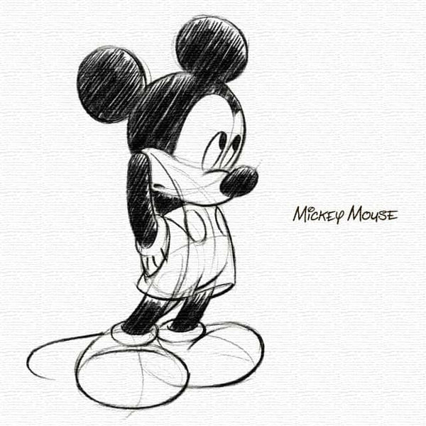 ミッキーのアートパネル Disney アート Mサイズ 30×30cm dsn-0007