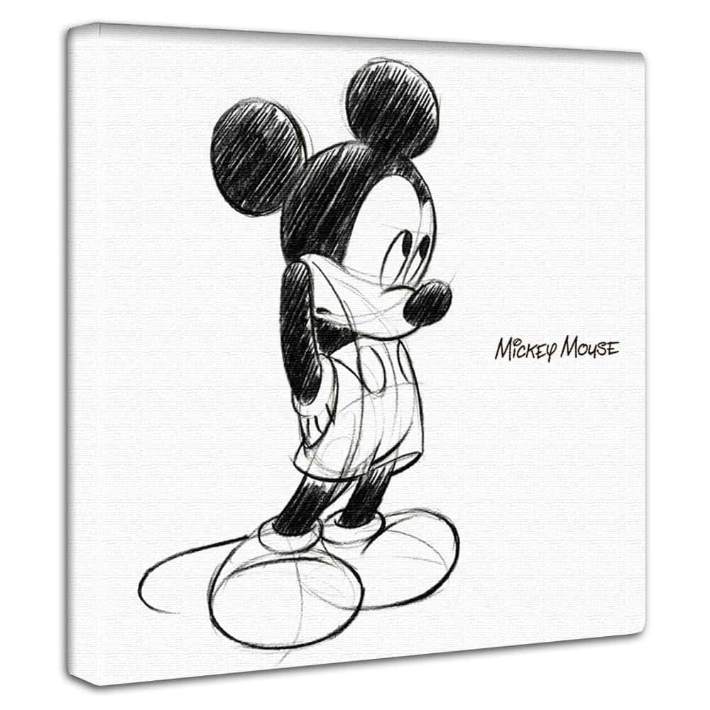 ミッキーのアートパネル Disney アート Mサイズ 30×30cm dsn-0007