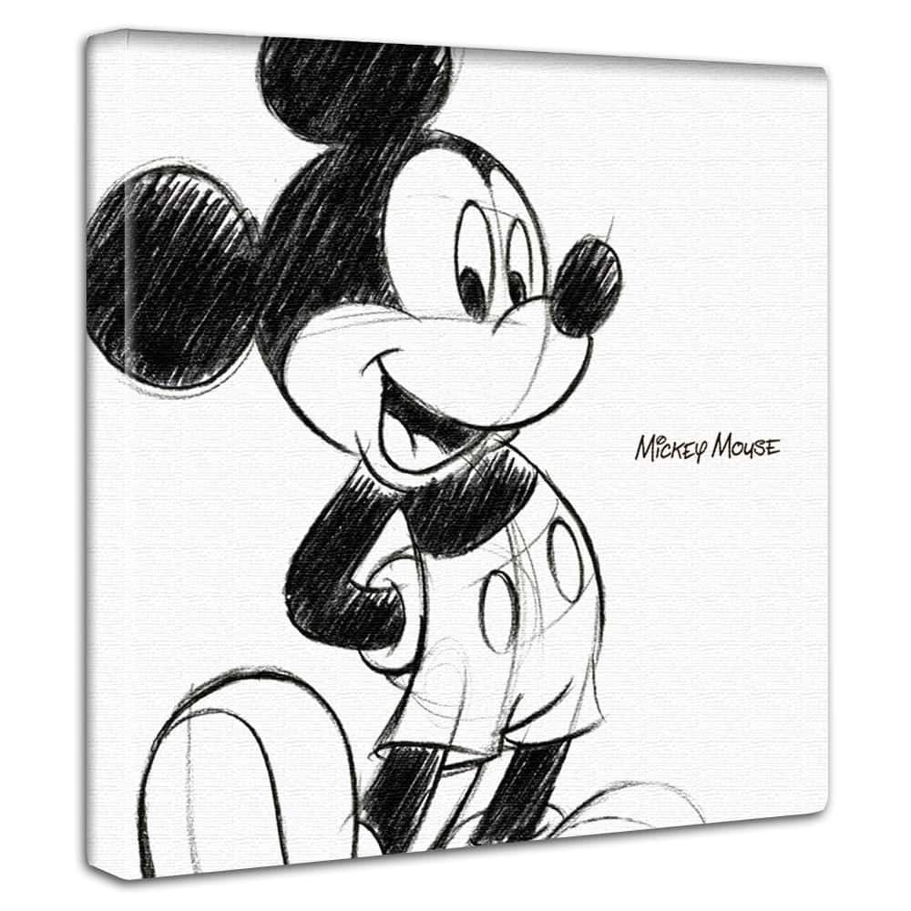 ミッキーのアートパネル Disney アート Mサイズ 30×30cm dsn-0008