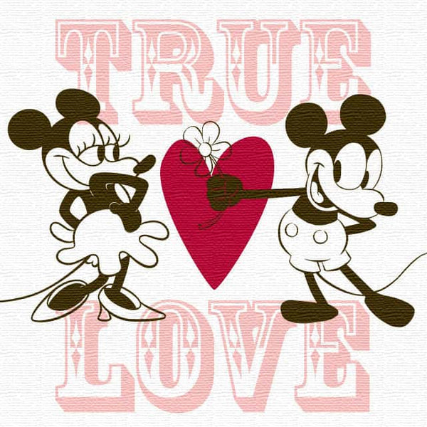 ✨yuimaruさま専用✨アートパネル　ミッキー&ミニー　フィギュリン ミッキー&ミニーのアートパネル Disney アート Mサイズ 30×30cm dsn