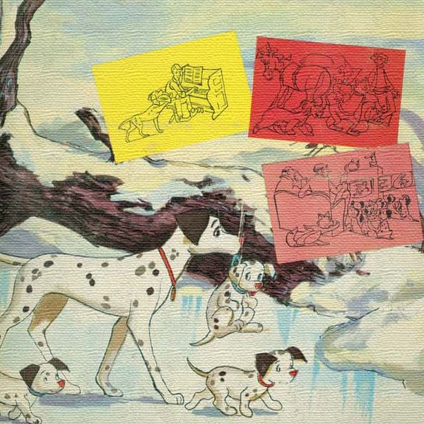 101匹わんちゃんのアートパネル Disney アート Mサイズ 30×30cm dsn