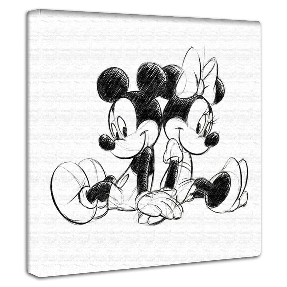 【超貴重】【ディズニー】『ミッキー ミニー』 アンティーク エッチングアート 大きいディズニーエッチング アートギャラリーエドム各店に入荷