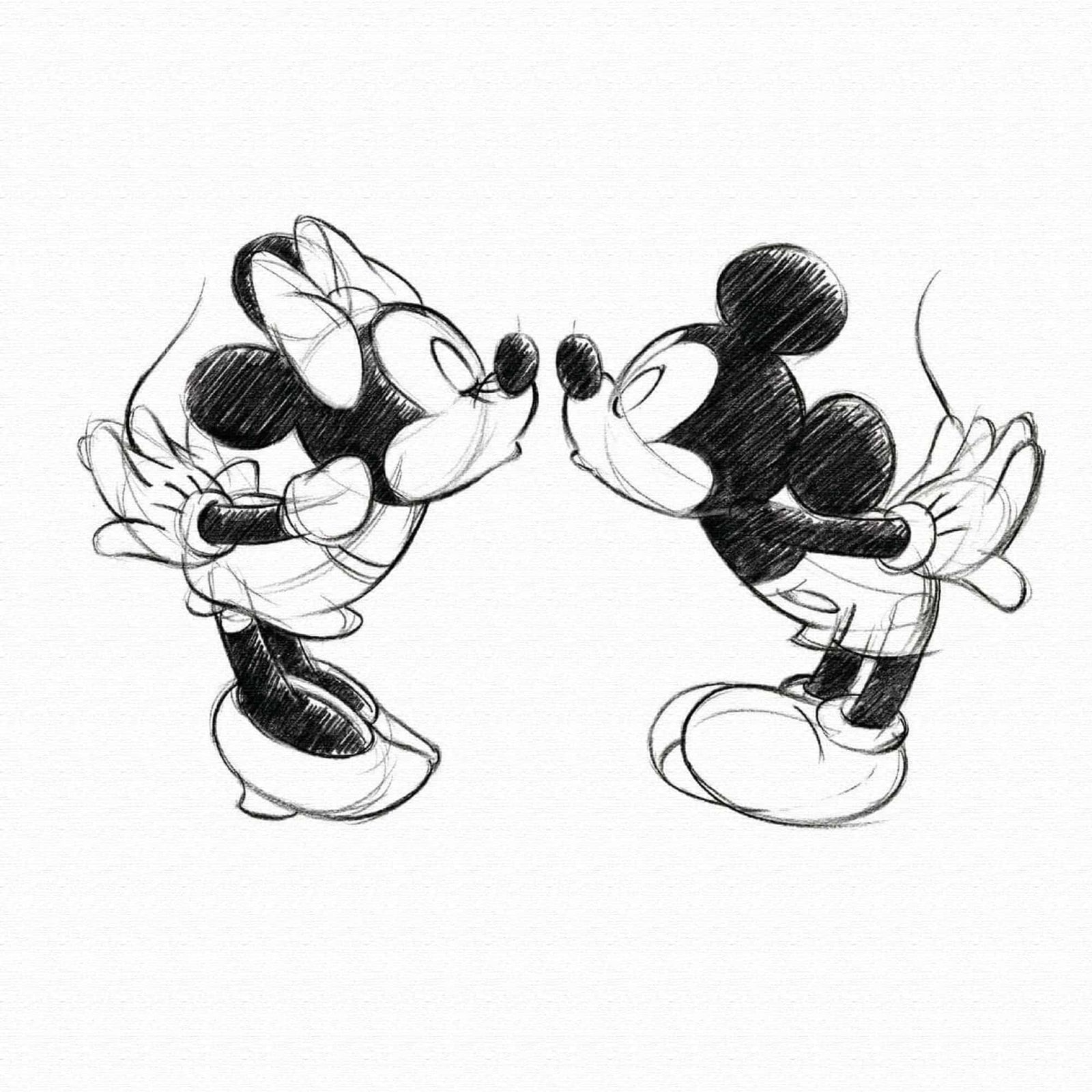 ミッキー＆ミニーのアートパネル 一輪挿し Disney アート 20×20×2.7cm