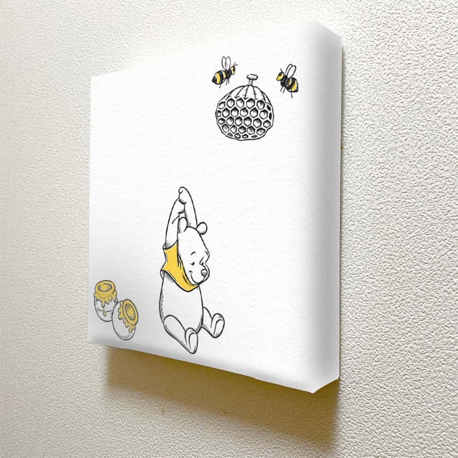 くまのプーさんのアートパネル 一輪挿し Disney アート 20×20