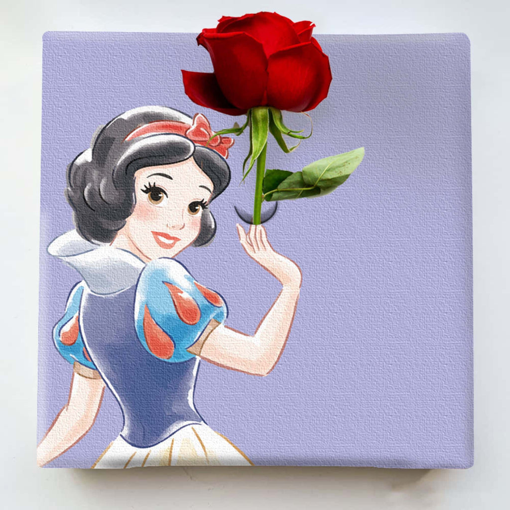 白雪姫のアートパネル 一輪挿し Disney アート 20×20×2.7cm IKE-DSNY